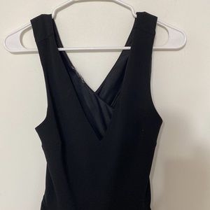 Express Jumpsuit. Black, flared leg, size M.